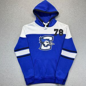 Colosseum Creighton Bluejays Hoodie Men’s Medium Blue White Patch Graphic